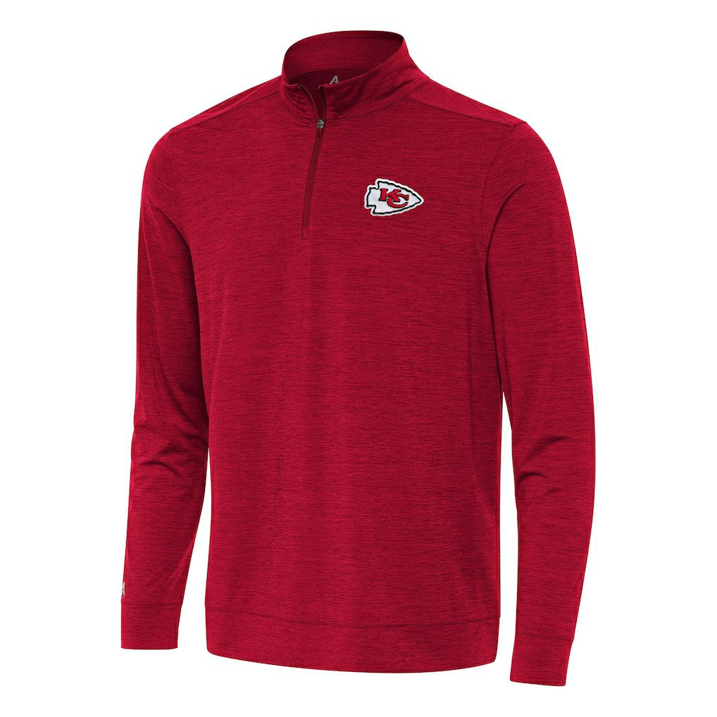 NFL Kansas City Chiefs Antigua Bright Quarter-Zip Top