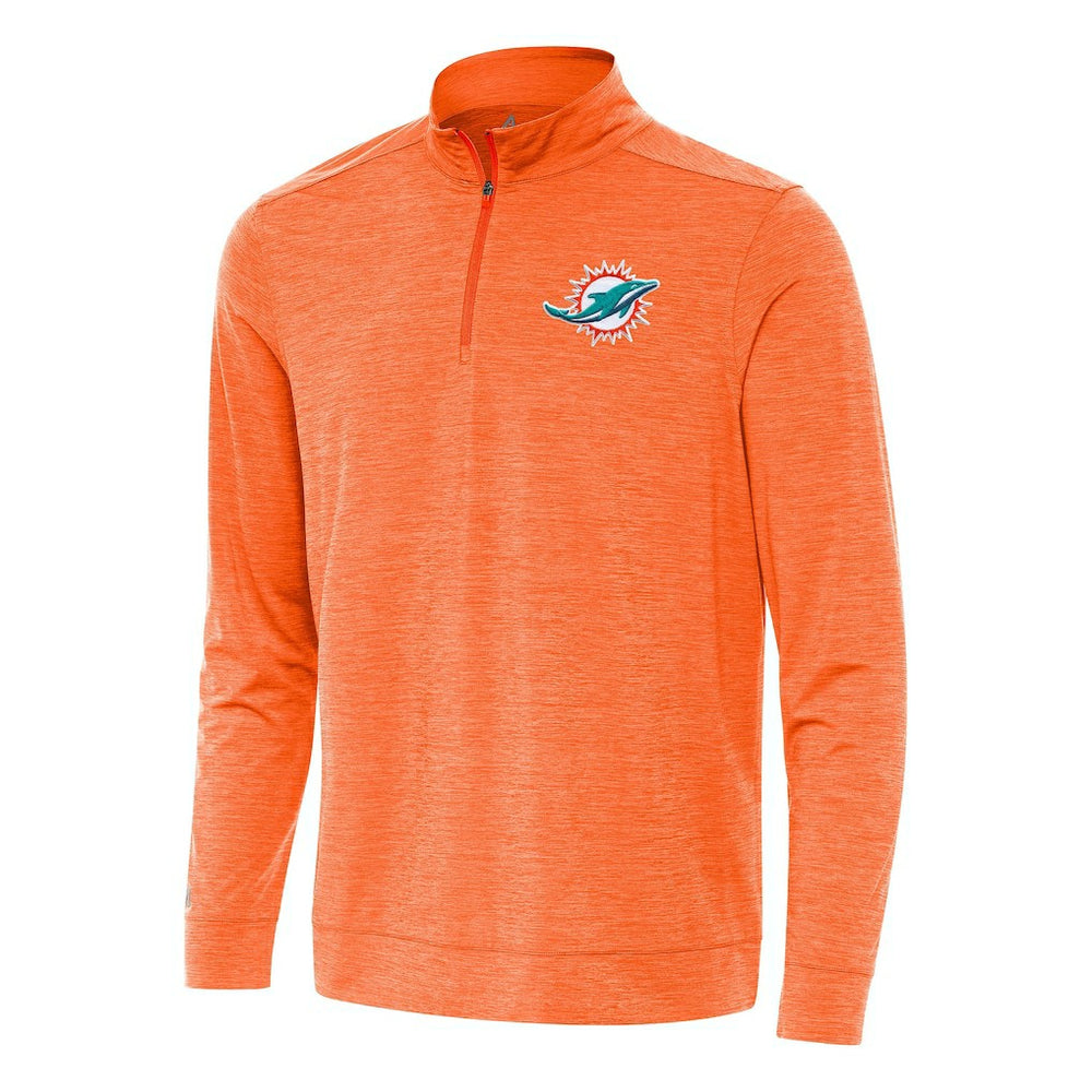 NFL Miami Dolphins Antigua Bright Quarter-Zip Top