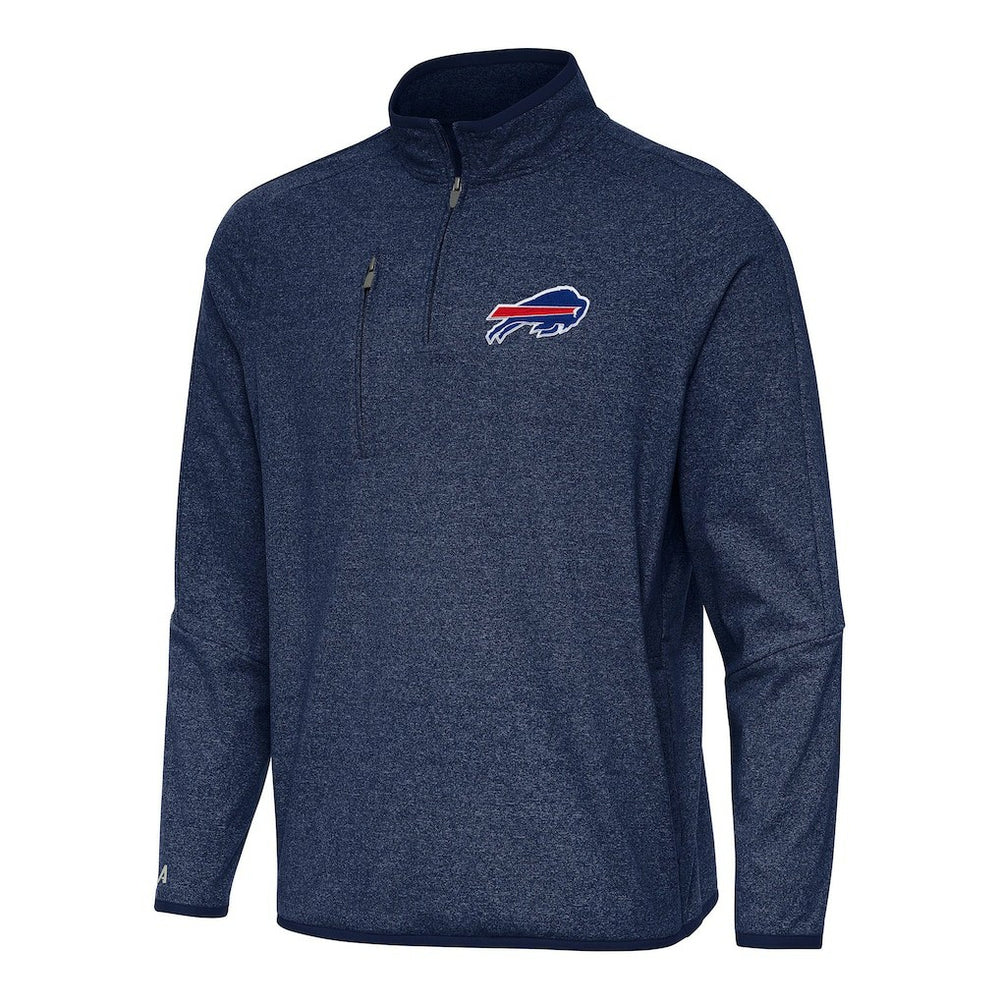 NFL Buffalo Bills Antigua Certain Tri-Blend Quarter-Zip Top