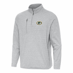 NFL Green Bay Packers Antigua Certain Tri-Blend Quarter-Zip Top