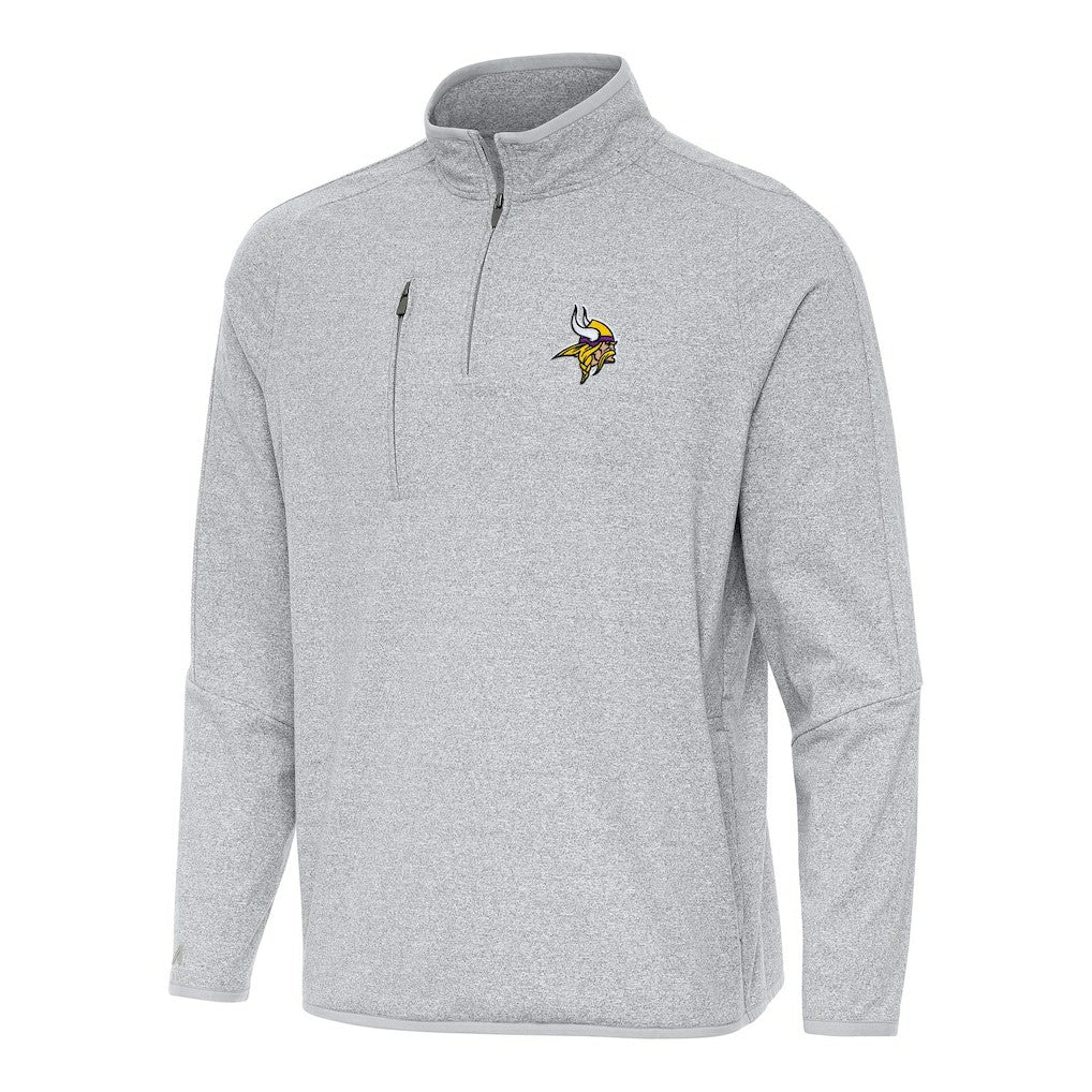 NFL Minnesota Vikings Antigua Certain Tri-Blend Quarter-Zip Top
