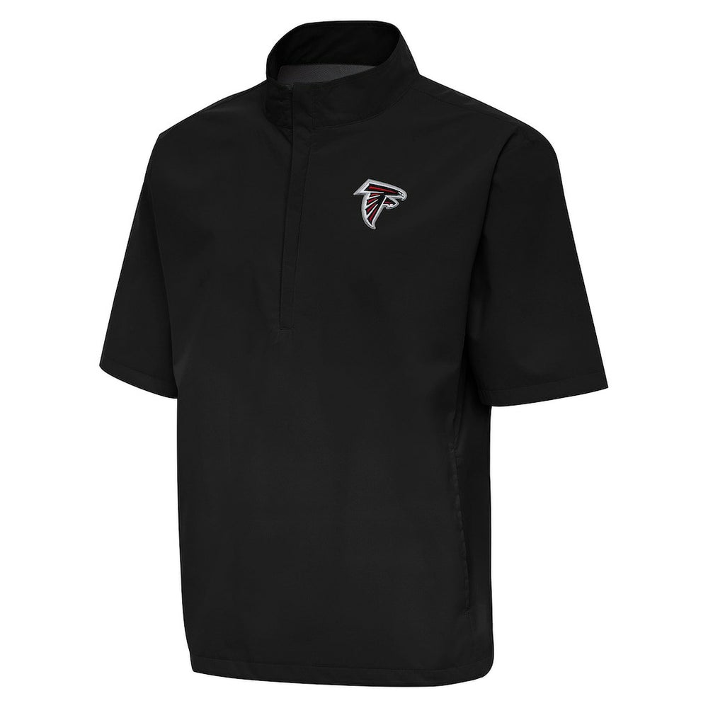 NFL Atlanta Falcons Antigua Brisk Short Sleeve Quarter-Zip Windshirt