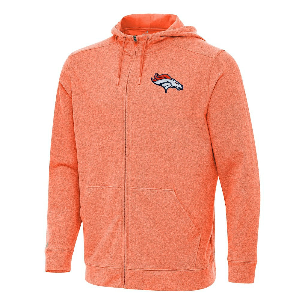 NFL Denver Broncos Antigua Effortless Full-Zip Hoodie