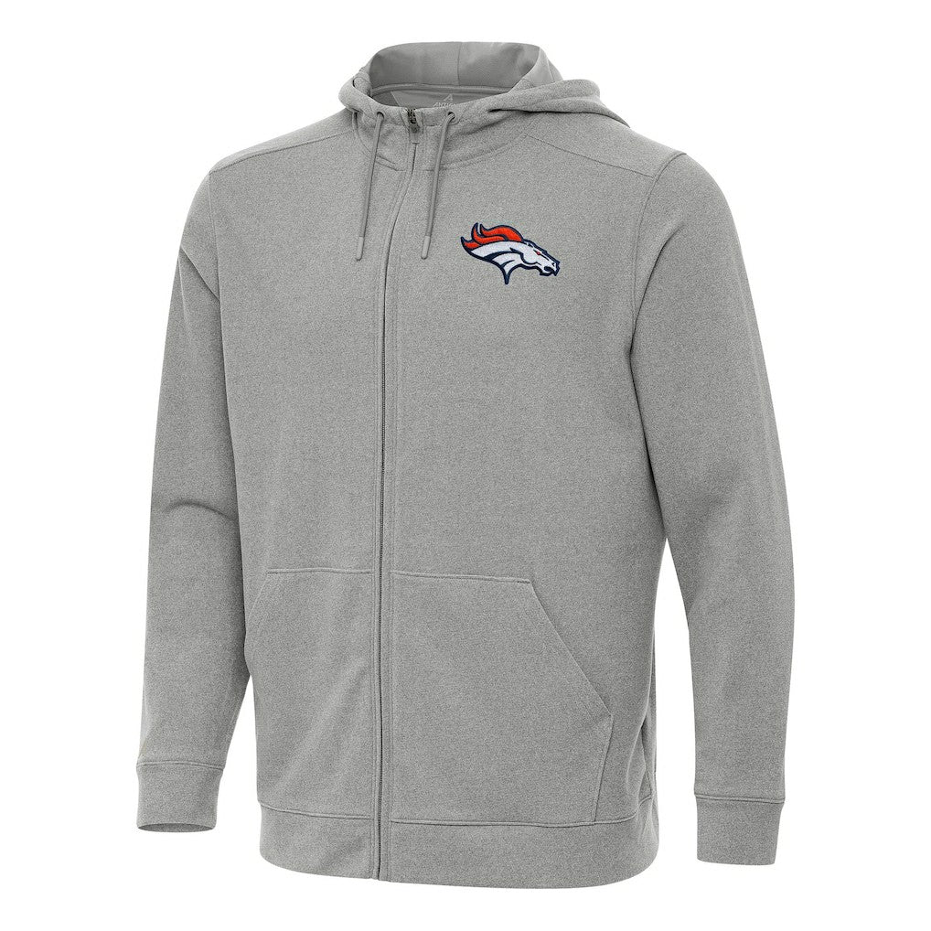NFL Denver Broncos Antigua Effortless Full-Zip Hoodie