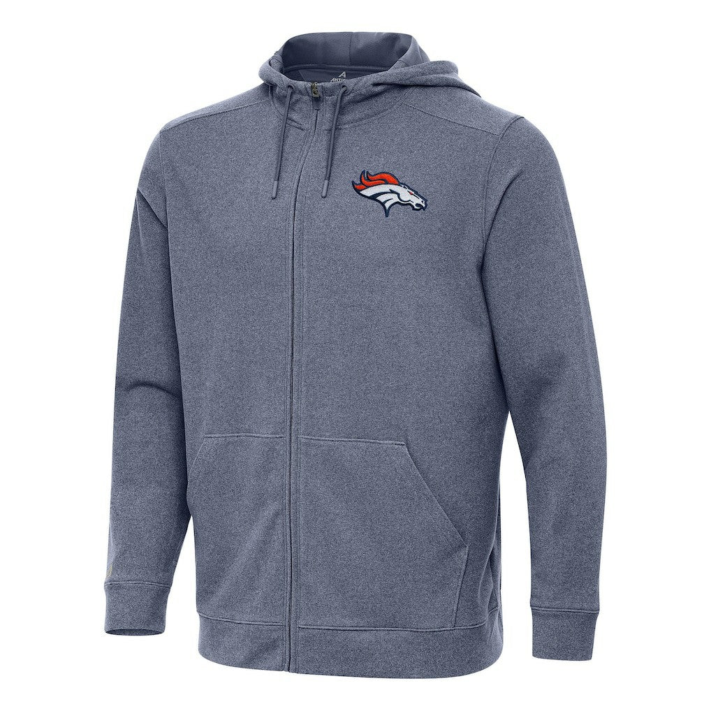 NFL Denver Broncos Antigua Effortless Full-Zip Hoodie