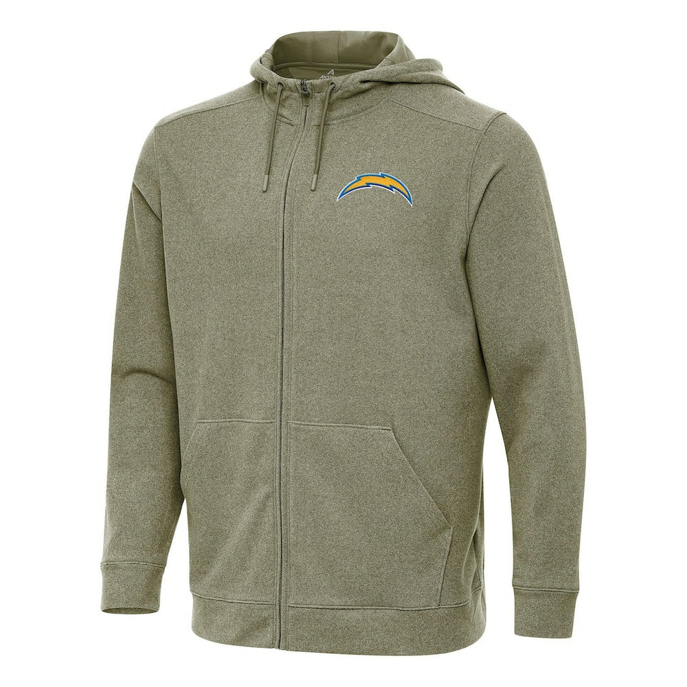 NFL Los Angeles Chargers Antigua Effortless Full-Zip Hoodie