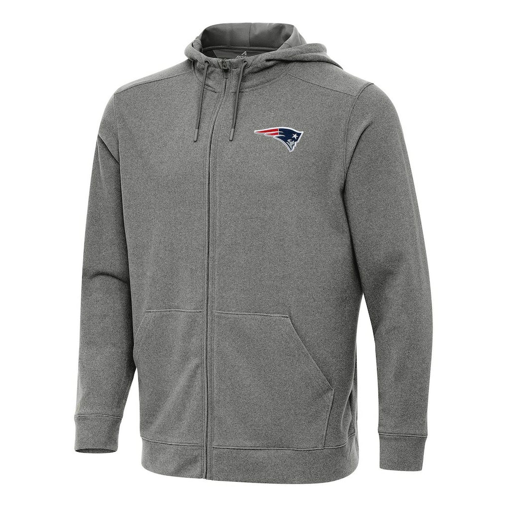 NFL New England Patriots Antigua Effortless Full-Zip Hoodie