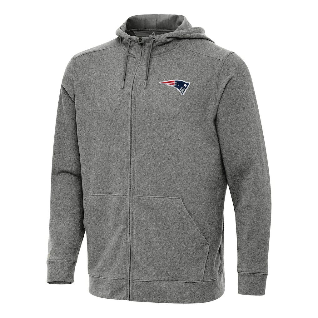 NFL New England Patriots Antigua Effortless Full-Zip Hoodie