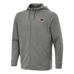 NFL New England Patriots Antigua Effortless Full-Zip Hoodie