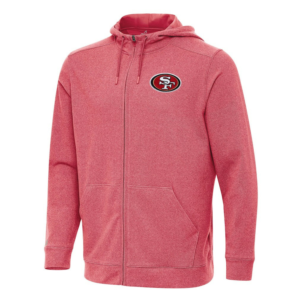 NFL San Francisco 49ers Antigua Effortless Full-Zip Hoodie