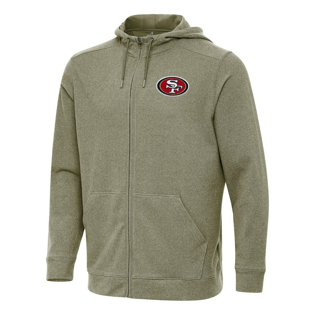 NFL San Francisco 49ers Antigua Effortless Full-Zip Hoodie
