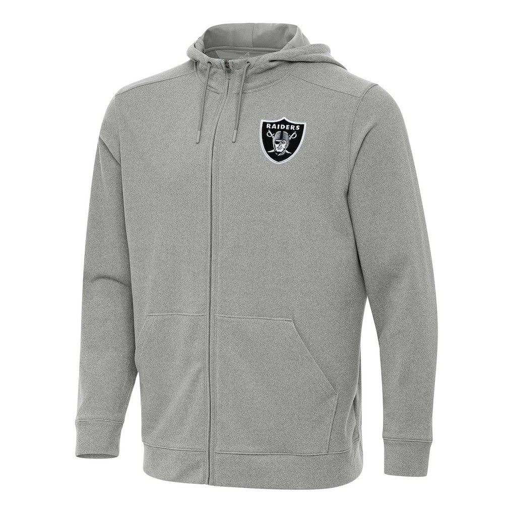 NFL Las Vegas Raiders Antigua Effortless Full-Zip Hoodie