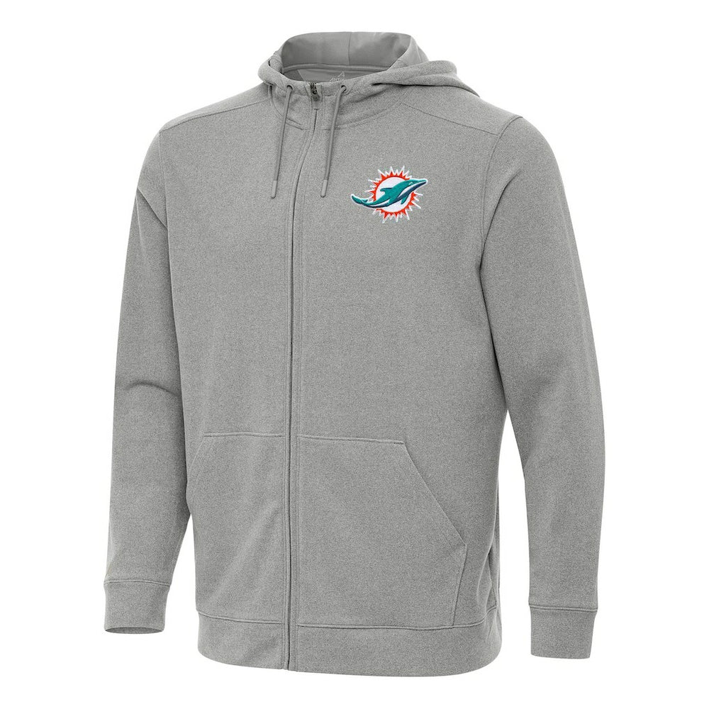 NFL Miami Dolphins Antigua Effortless Full-Zip Hoodie