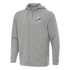 NFL Miami Dolphins Antigua Effortless Full-Zip Hoodie