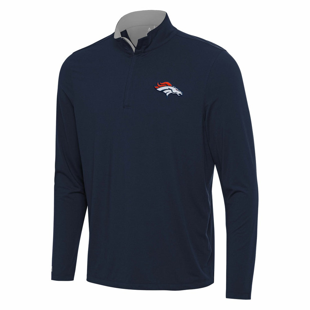 NFL Denver Broncos Antigua Content Quarter-Zip Pullover Top