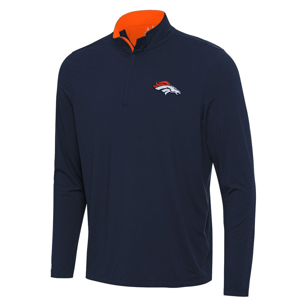 NFL Denver Broncos Antigua Content Quarter-Zip Pullover Top
