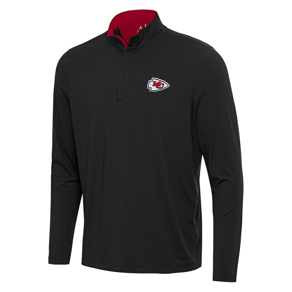 NFL Kansas City Chiefs Antigua Content Quarter-Zip Pullover Top