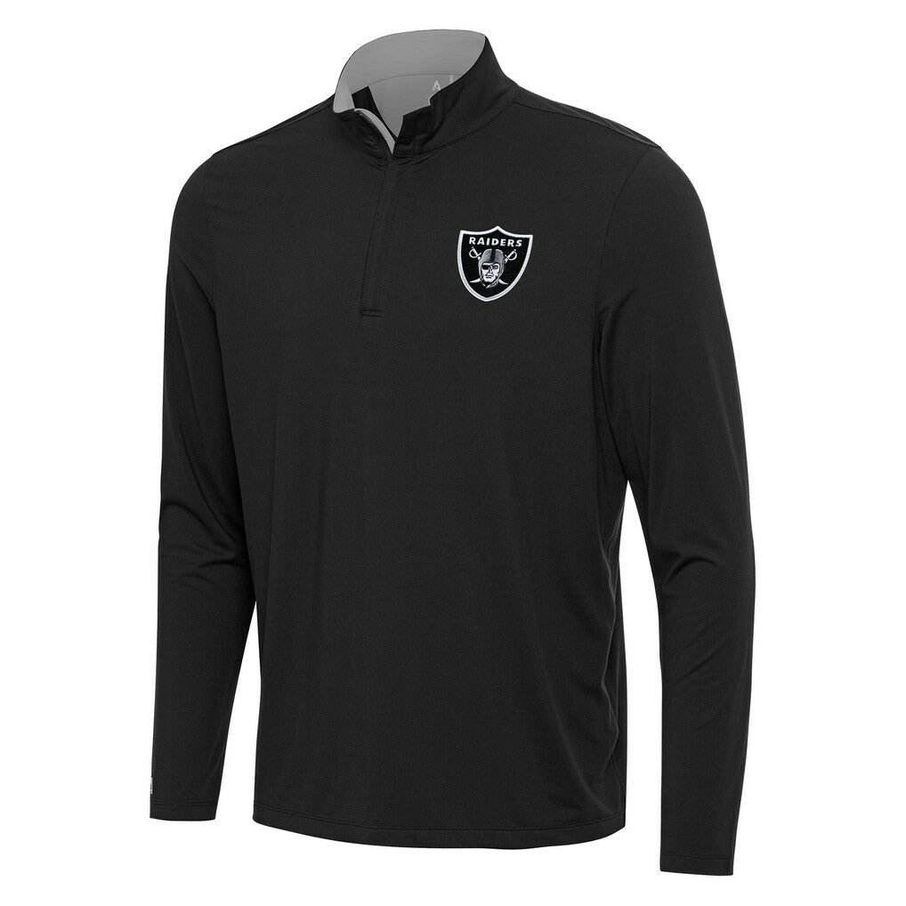 NFL Las Vegas Raiders Antigua Content Quarter-Zip Pullover Top