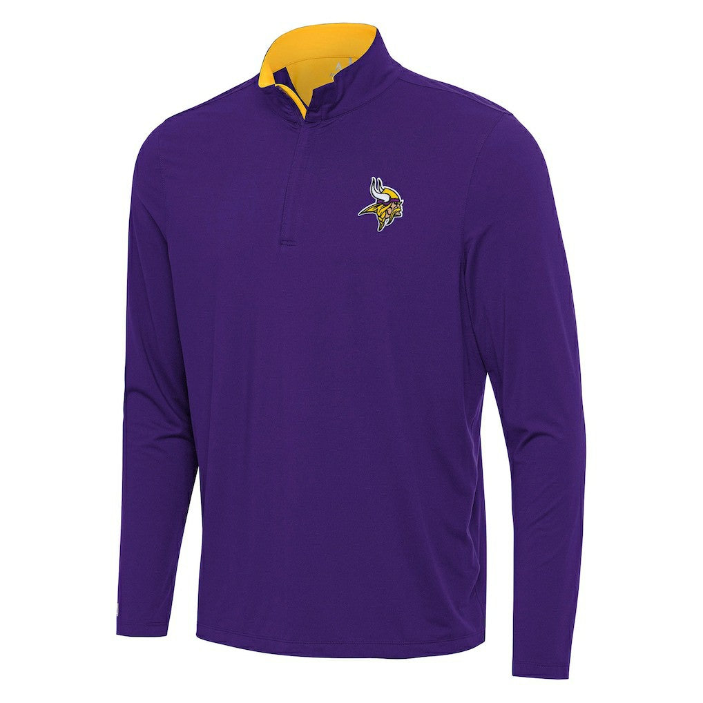 NFL Minnesota Vikings Antigua Content Quarter-Zip Pullover Top