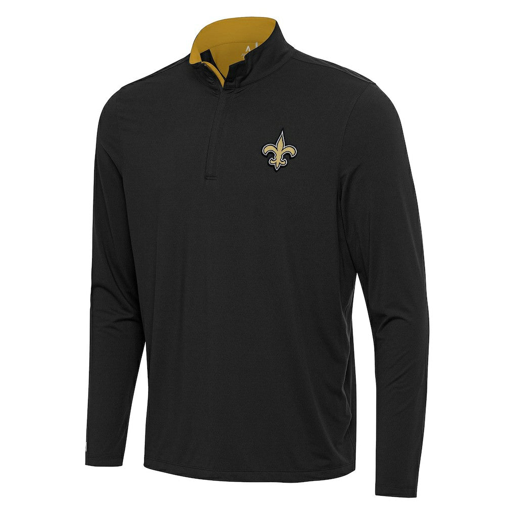 NFL New Orleans Saints Antigua Content Quarter-Zip Pullover Top