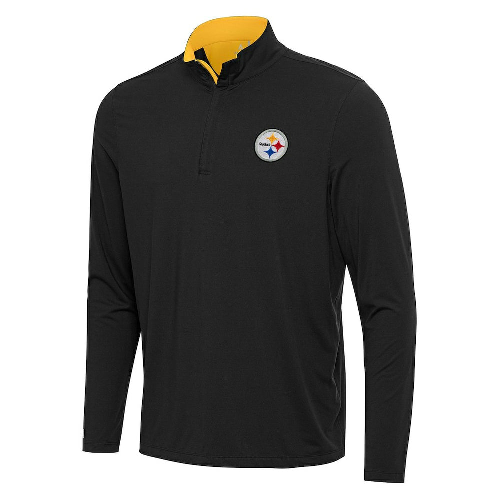 NFL Pittsburgh Steelers Antigua Content Quarter-Zip Pullover Top