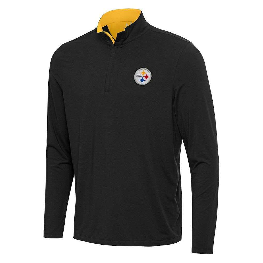 NFL Pittsburgh Steelers Antigua Content Quarter-Zip Pullover Top