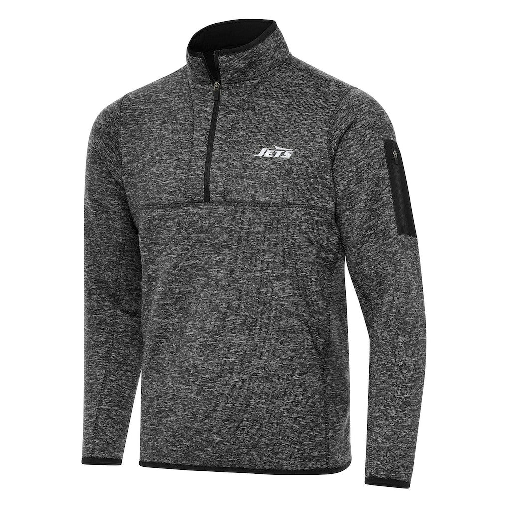 NFL New York Jets Antigua Fortune Quarter-Zip Pullover Jacket