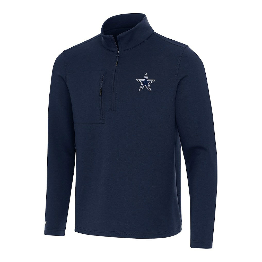 NFL Dallas Cowboys Antigua Insider Quarter-Zip Pullover Top