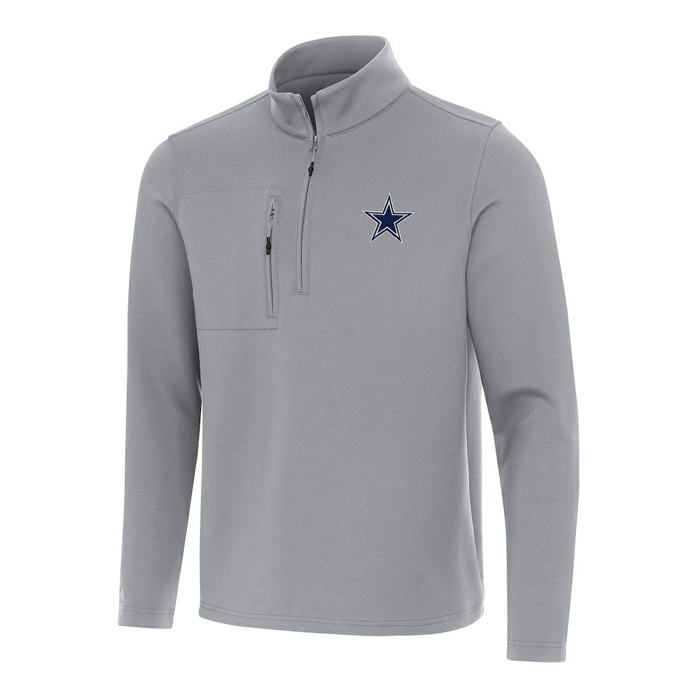 NFL Dallas Cowboys Antigua Insider Quarter-Zip Pullover Top