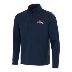 NFL Denver Broncos Antigua Insider Quarter-Zip Pullover Top
