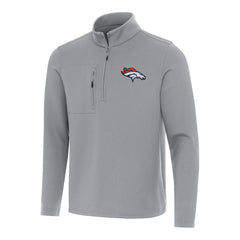 NFL Denver Broncos Antigua Insider Quarter-Zip Pullover Top