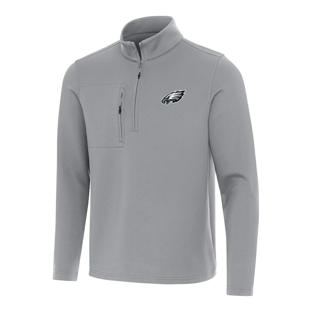 NFL Philadelphia Eagles Antigua Insider Quarter-Zip Pullover Top