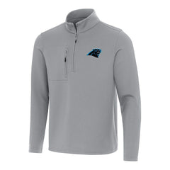NFL Carolina Panthers Antigua Insider Quarter-Zip Pullover Top