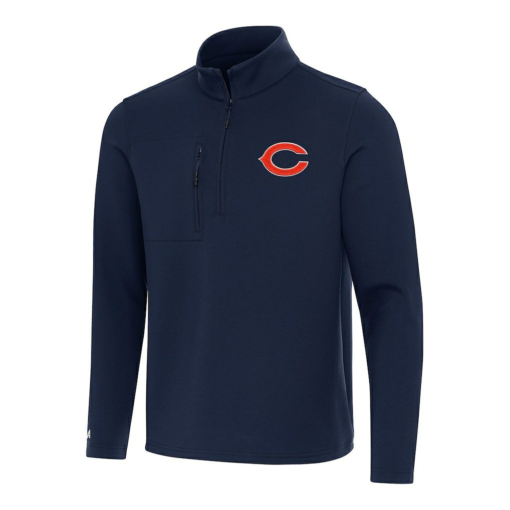 NFL Chicago Bears Antigua Insider Quarter-Zip Pullover Top