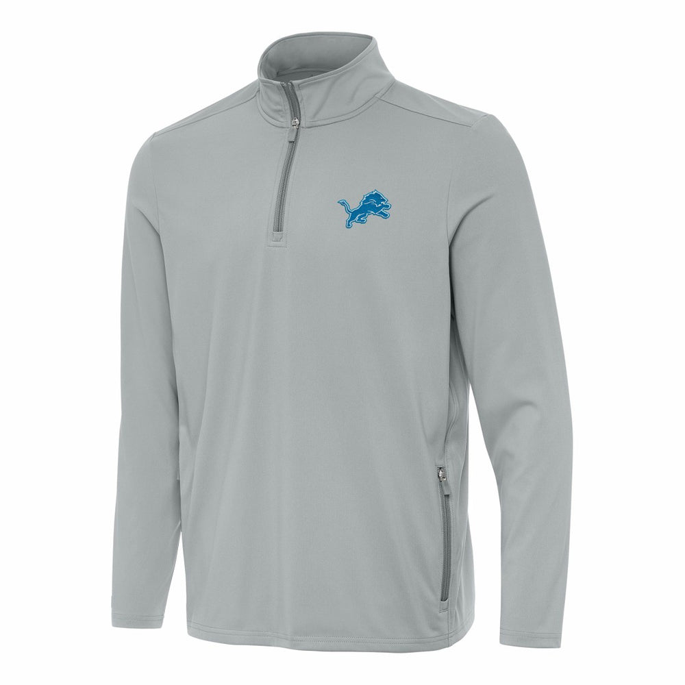 NFL Detroit Lions Antigua Perilous Quarter-Zip Pullover Top