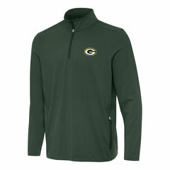 NFL Green Bay Packers Antigua Perilous Quarter-Zip Pullover Top