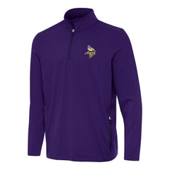 NFL Minnesota Vikings Antigua Perilous Quarter-Zip Pullover Top