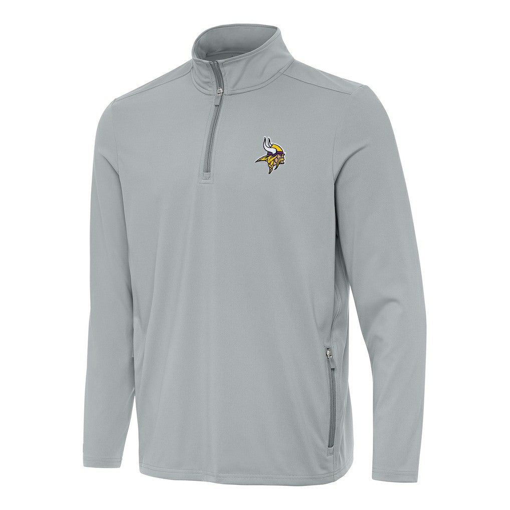 NFL Minnesota Vikings Antigua Perilous Quarter-Zip Pullover Top