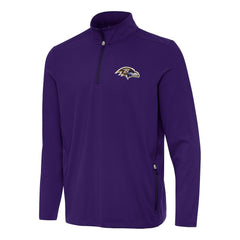 NFL Baltimore Ravens Antigua Perilous Quarter-Zip Pullover Top