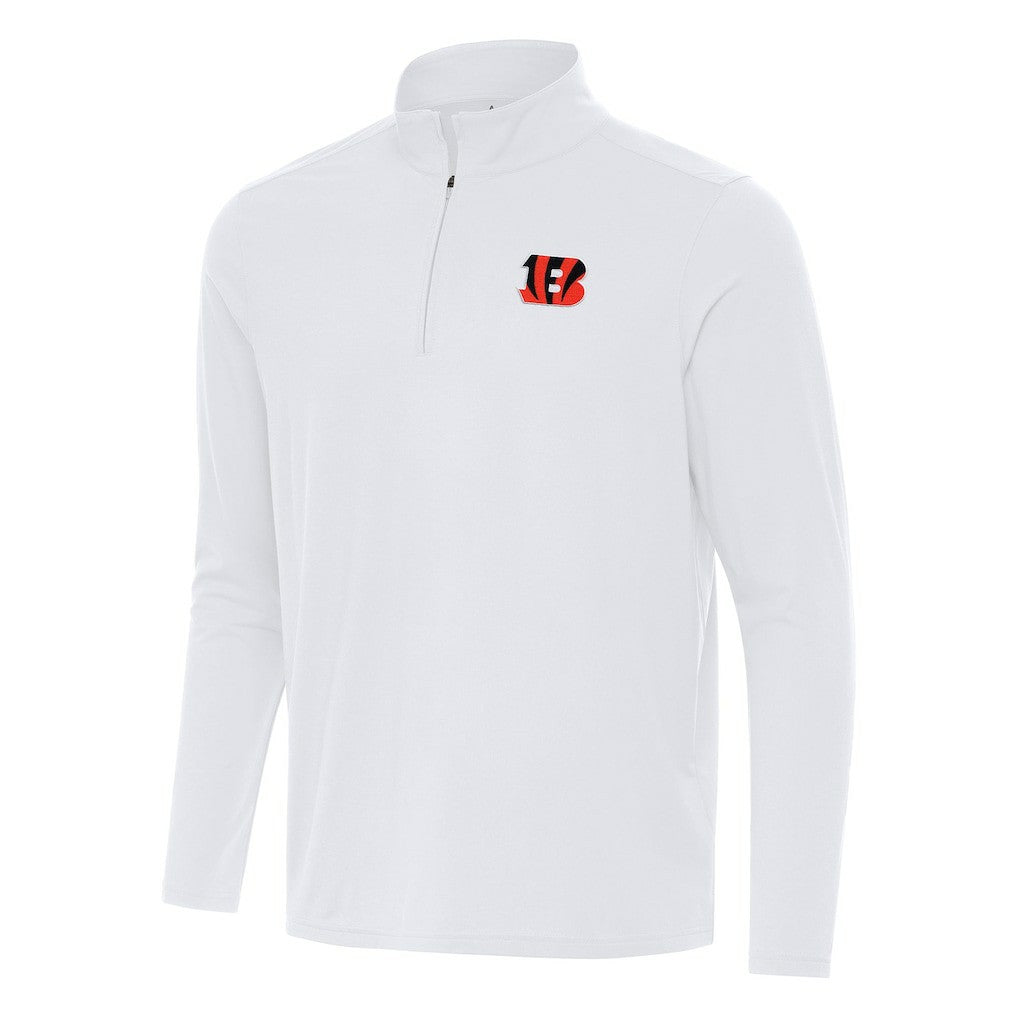 NFL Cincinnati Bengals Antigua Intent Quarter-Zip Pullover Top