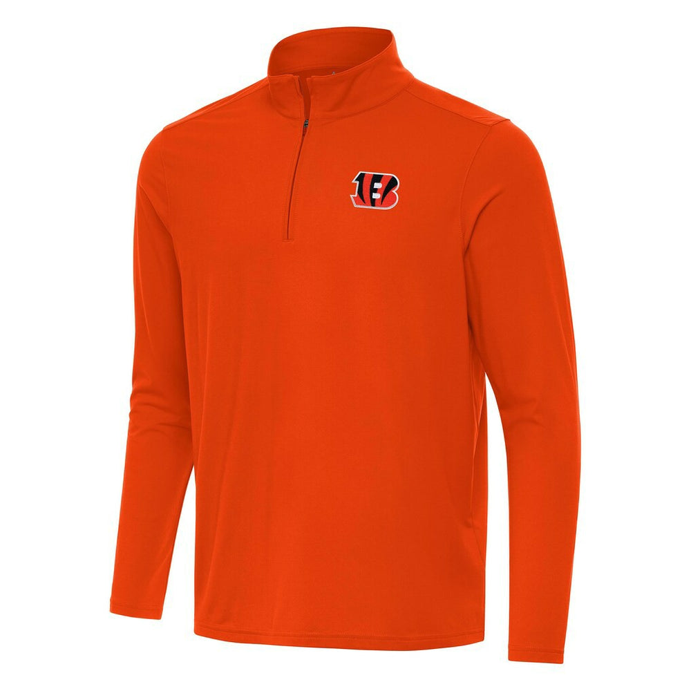 NFL Cincinnati Bengals Antigua Intent Quarter-Zip Pullover Top