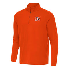 NFL Cincinnati Bengals Antigua Intent Quarter-Zip Pullover Top