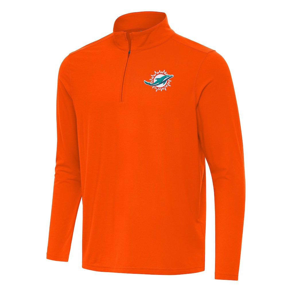 NFL Miami Dolphins Antigua Intent Quarter-Zip Pullover Top