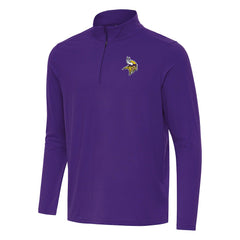 NFL Minnesota Vikings Antigua Intent Quarter-Zip Pullover Top
