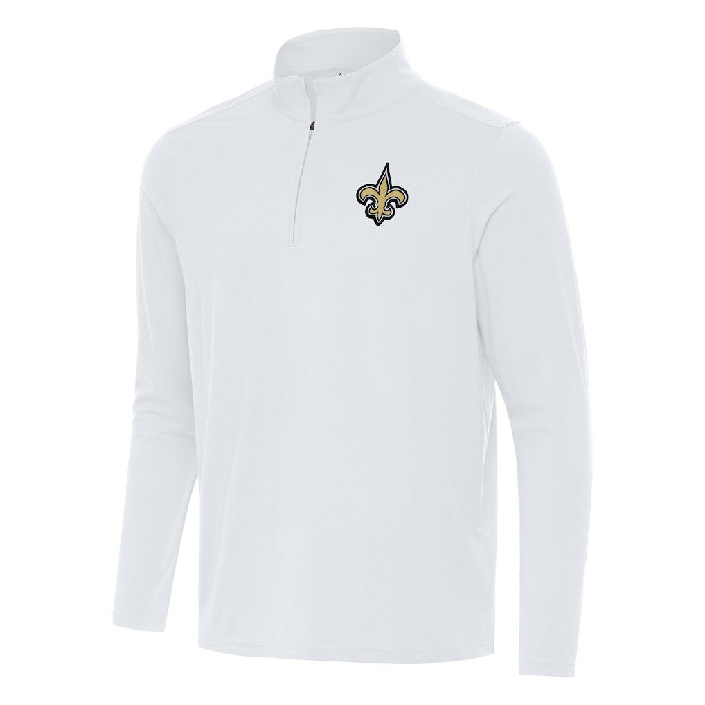 NFL New Orleans Saints Antigua Intent Quarter-Zip Pullover Top