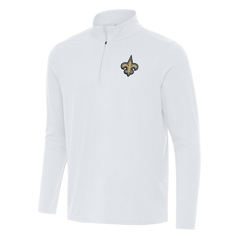 NFL New Orleans Saints Antigua Intent Quarter-Zip Pullover Top