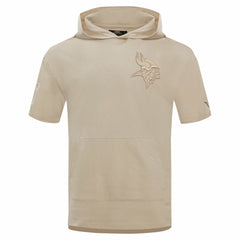 NFL Minnesota Vikings Pro Standard Neutrals Capsule Short Sleeve Pullover Hoodie