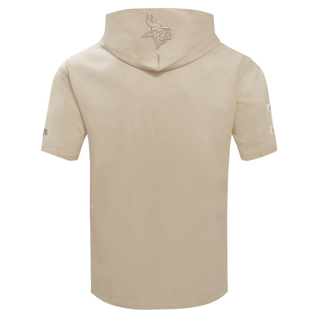 NFL Minnesota Vikings Pro Standard Neutrals Capsule Short Sleeve Pullover Hoodie