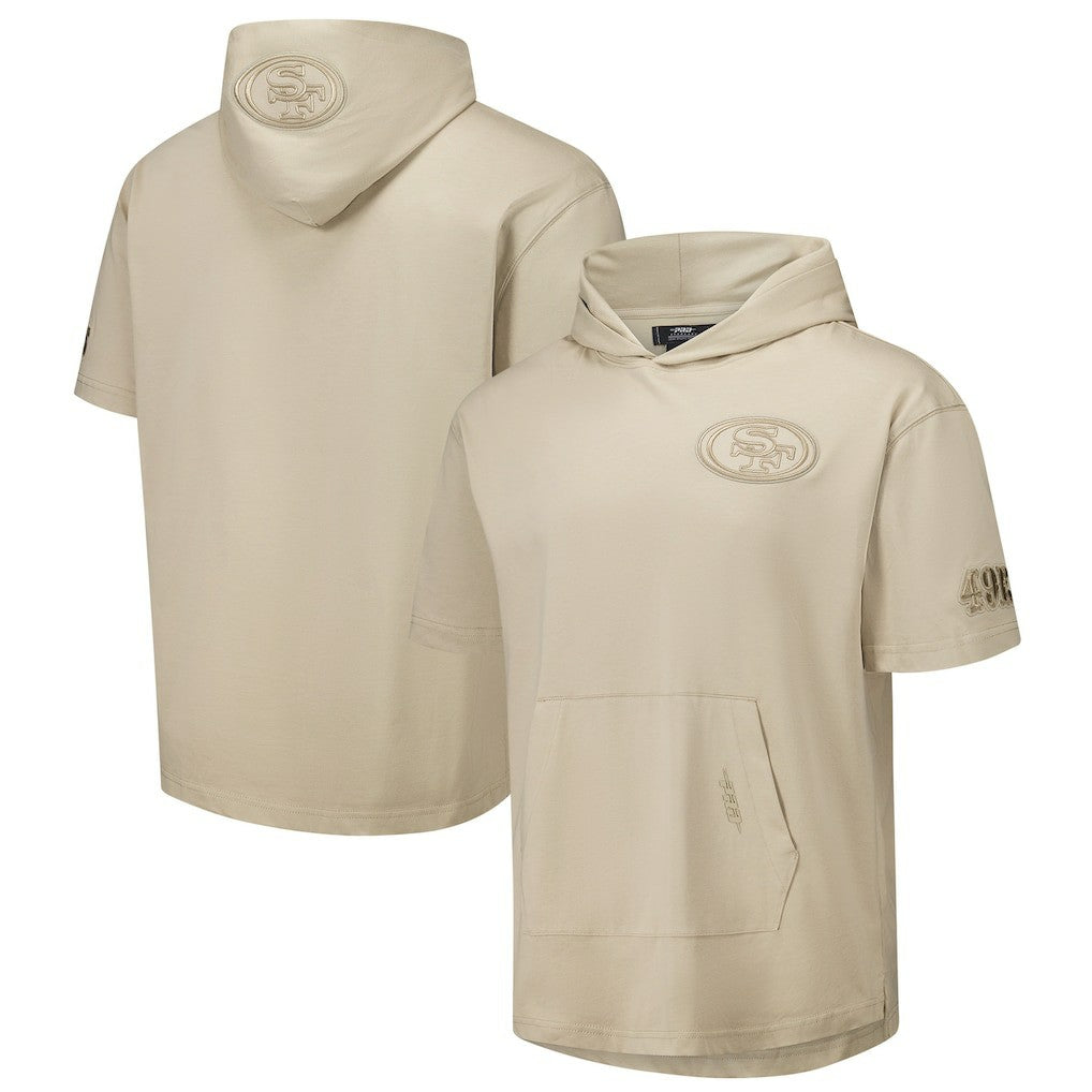NFL San Francisco 49ers Pro Standard Neutrals Capsule Short Sleeve Pullover Hoodie