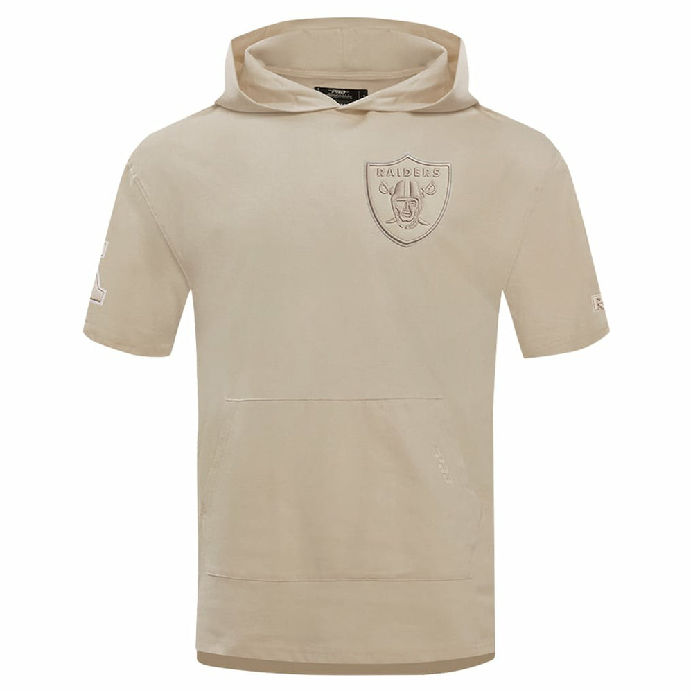 NFL Las Vegas Raiders Pro Standard Neutrals Capsule Short Sleeve Pullover Hoodie